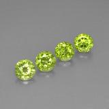 4 ct VVS-VS Round Facet Peridot 6mm