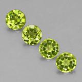 3 ct VS-SI Round Facet Peridot 6 mm