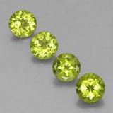 6 mm Peridot 4ct Round Facet in Lively Green