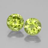 6mm Peridot 2ct Round Facet in Lively Green