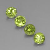 6 mm Peridot 4ct Round Facet in Lively Green