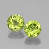 5.5 mm Peridot 1.5ct Round Facet in Lively Green