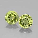 1.5 ct VS Round Facet Peridot 6 mm
