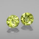 1.5 ct VS Round Facet Peridot 6 mm