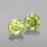 6 mm Round Facet Peridot 1.5ct