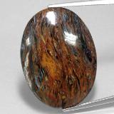 23 ct Opaque Oval Cabochon Pietersite 30mmx22.5mm