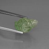 14mm x 11 Carved Rose Prehnite 7ct