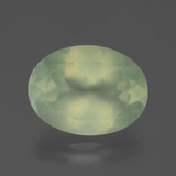 8 ct Transparent/Translucent Oval Facet Prehnite 16mm x 12