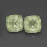 9 carat Green Cushion Cut Prehnite 10mmx10mm