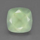 7 carat Green Cushion Cut Prehnite 12mm x 12