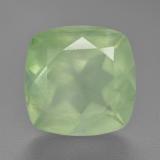 7 carat Green Cushion Cut Prehnite 12mm x 12mm