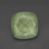 7 carat Green Cushion Cut Prehnite 12mm x 12