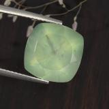 7 ct Transparent/Translucent Cushion Cut Prehnite 12mm x 12mm