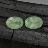 12 ct Transparent/Translucent Oval Facet Prehnite 14mm x 10mm
