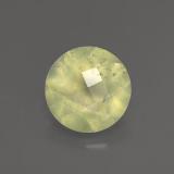 8 mm Prehnite 2ct Round Checkerboard in Green