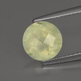 8mm Round Checkerboard Prehnite 2ct