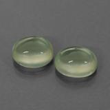 9mmx7mm Oval Cabochon Prehnite 5ct