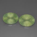 17 ct Transparent/Translucent Oval Facet Prehnite 16mm x 12