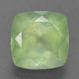 8 carat Green Cushion Cut Prehnite 12mm x 12mm