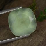 12x12mm Cushion Cut Prehnite 7ct