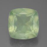 12mmx12mm Prehnite 7ct Cushion Cut in Green