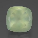 12x12mm Prehnite 7ct Cushion Cut in Green