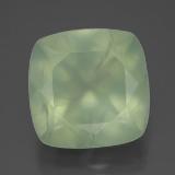 7 ct Transparent/Translucent Cushion Cut Prehnite 12mm x 12