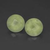 4 carat Green Round Checkerboard Prehnite 8 mm