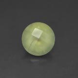 8mm Round Checkerboard Prehnite 2ct
