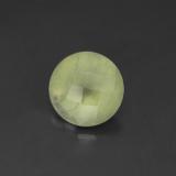 8 mm Round Checkerboard Prehnite 1.5ct