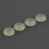 14 carat Green Oval Cabochon Prehnite 10.5mmx8.5mm