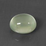 3 ct Transparent Oval Cabochon Prehnite 9x7.5mm