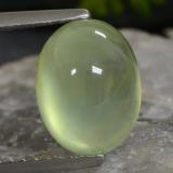 10mmx7.5mm Prehnite 3ct Oval Cabochon in Green