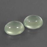 4 ct Transparent/Translucent Oval Cabochon Prehnite 9x7