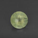 8 mm Prehnite 2ct Round Checkerboard in Green