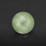 8 mm Prehnite 2ct Round Checkerboard in Green