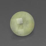 8mm Prehnite 1.5ct Round Checkerboard in Green