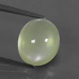 11mm x 9.5mm Prehnite 5ct Oval Cabochon in Green