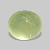 3 ct Transparent/Translucent Oval Cabochon Prehnite 9mmx7.5mm