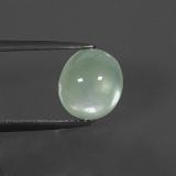 9mmx7.5mm Oval Cabochon Prehnite 4ct