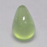 3 ct Transparent/Translucent Pear Cabochon Prehnite 11mm x 7mm