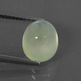 4 ct Transparent/Translucent Oval Cabochon Prehnite 9.5mmx8mm