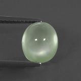 3 ct Transparent/Translucent Oval Cabochon Prehnite 9.5x8mm