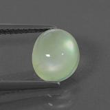 3 carat Green Oval Cabochon Prehnite 9mmx8mm
