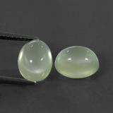 5 carat Green Oval Cabochon Prehnite 9x7