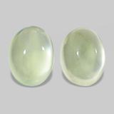 5 ct Transparent/Translucent Oval Cabochon Prehnite 9mm x 7