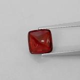 2.5 carat Deep Red Square Cabochon Pyrope Garnet 8x7.5
