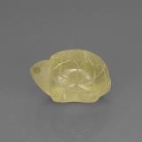 18 ct Transparent/Translucent Carved Turtle Quartz 18mmx13.5mm