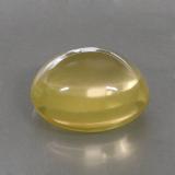 Click for Details 21mm x 17.5 Quartz 29ct Oval Cabochon in Lemon