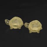 14 carat Lemon Carved Turtle Quartz 14.5mm x 11
